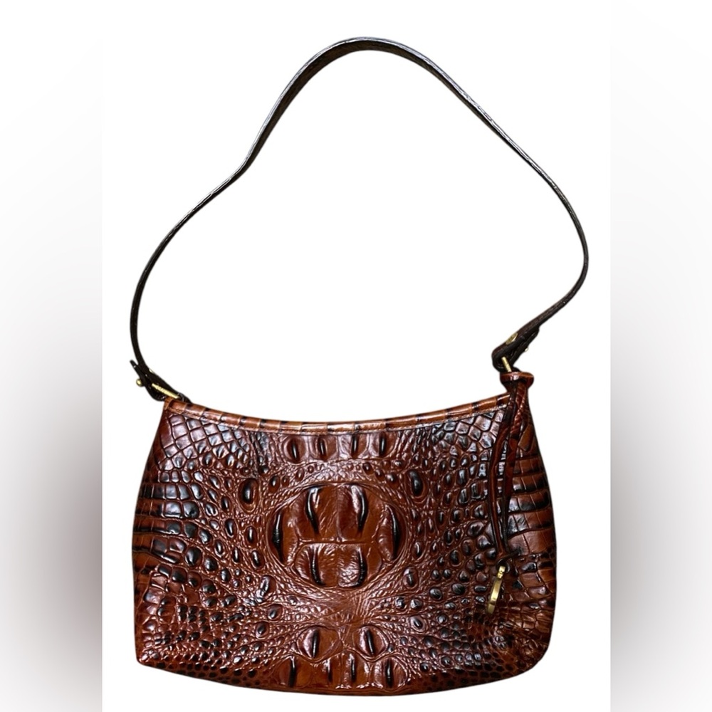 Brahmin Mini Anytime Small Shoulder Bag Pecan Brown